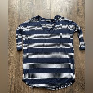 Market & Spruce (Stitchfix) V-Neck Neck Striped Sweater Women's Size Small